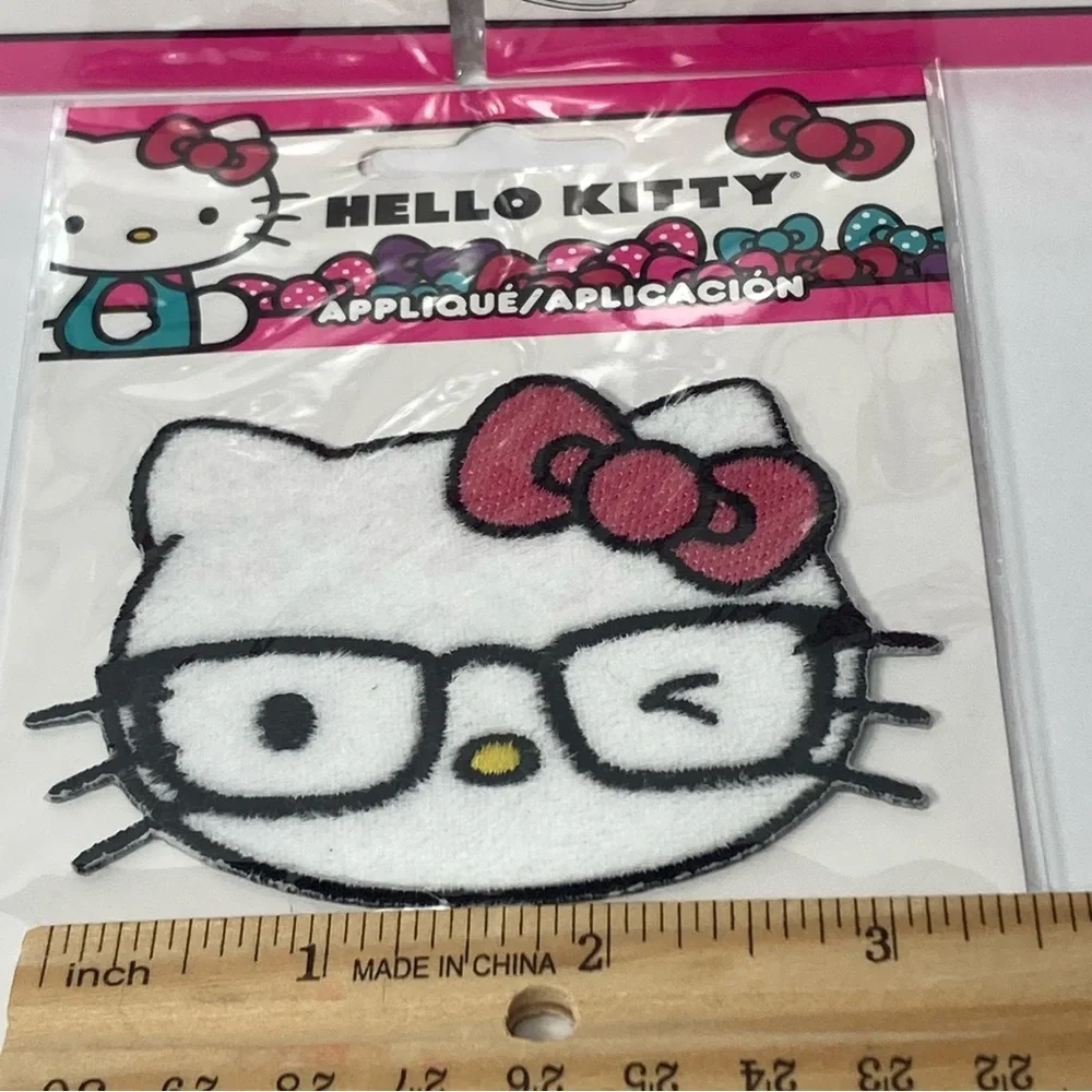 Winking Hello Kitty Wink Iron On Applique Transfer Set of 3 Simplicity